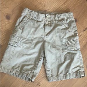 Old Navy Boys Cargo Shorts brown Khaki tan 10